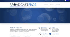 Desktop Screenshot of broadcastpros.com