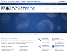 Tablet Screenshot of broadcastpros.com